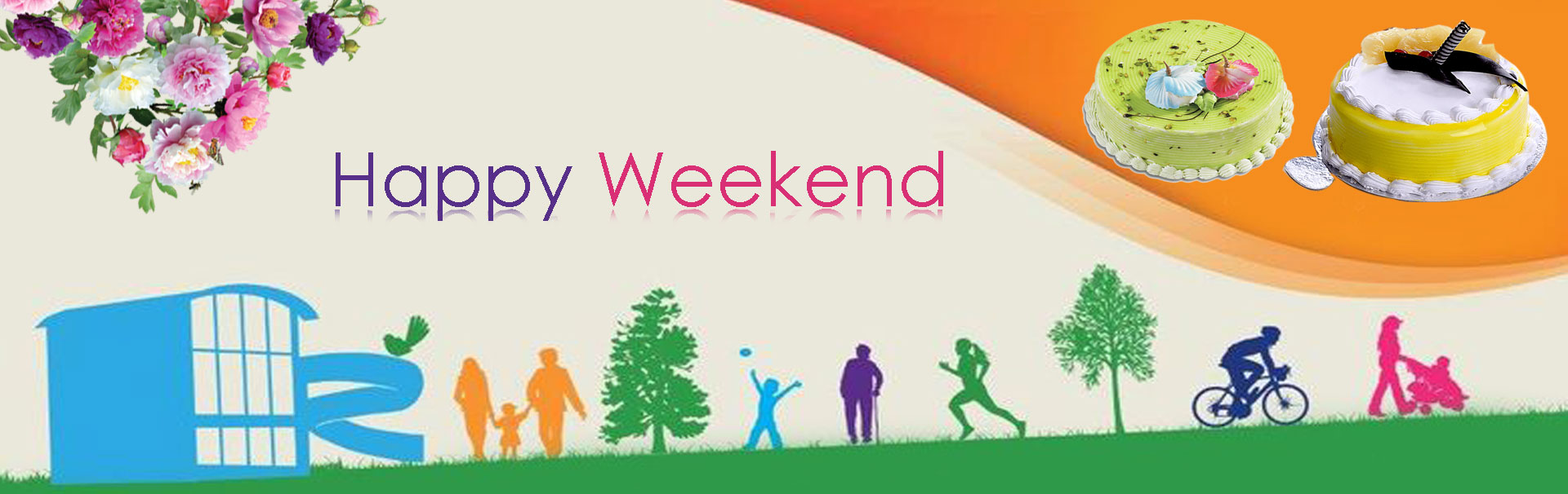 Welcome to Happy Weekend in cakes on hand